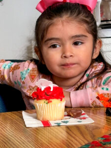 Little Girl with Cupcake